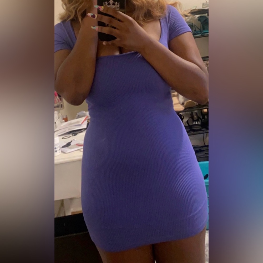 💜💜💜 Basic Short Sleeve Ribbed Dress 💜💜💜